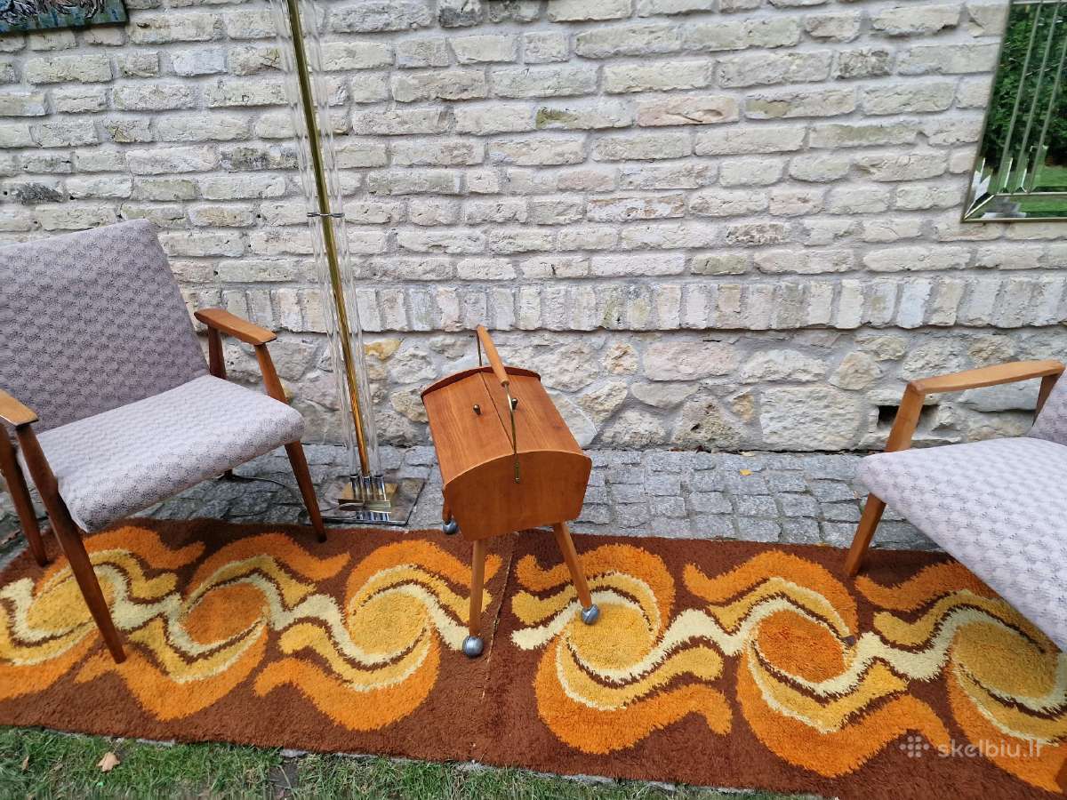 Vintažinė mid century rankdarbių dėžutė-siūlinė - nuotraukos Nr. 27