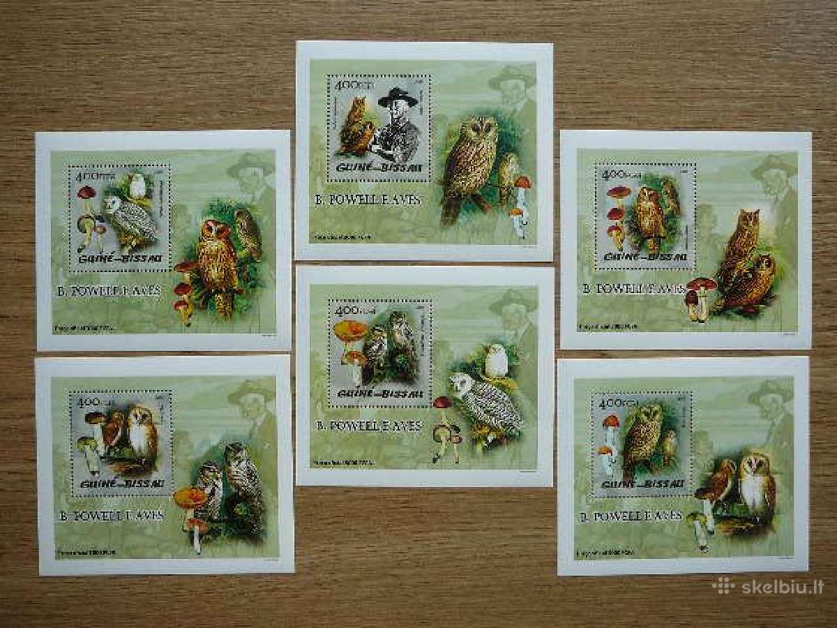 Peledos Pauksciai Grybai Gv. Bisau 2005 Mnh gbs825