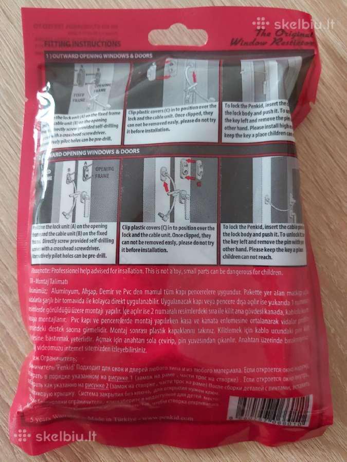 Langų apsaugos 6 vnt.