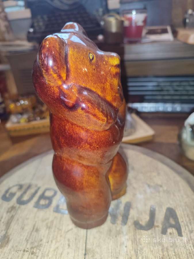 Tarybinių laikų keramikinis meškinas pieštukinės - nuotraukos Nr. 2