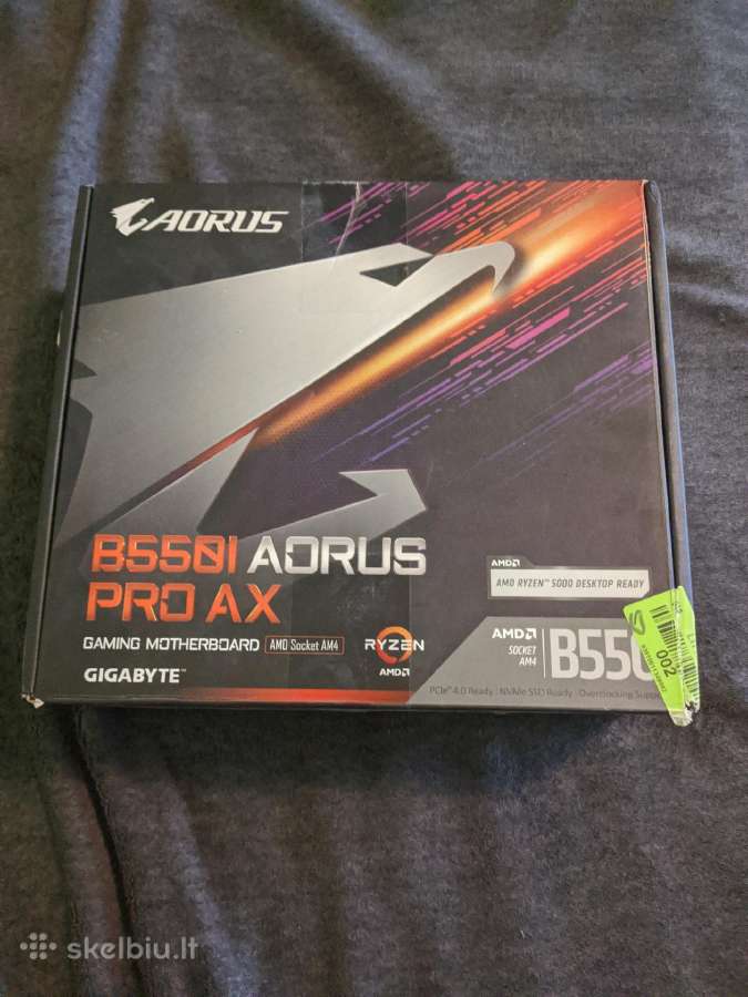 B550i Aorus Pro Ax itx motherboard am4 - Skelbiu.lt