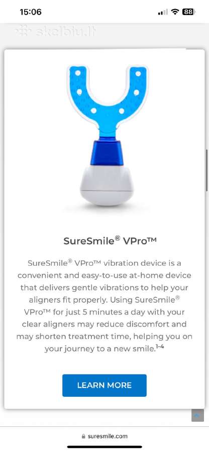Suresmile Vpro ortodontinis vibratorius kapoms - nuotraukos Nr. 2