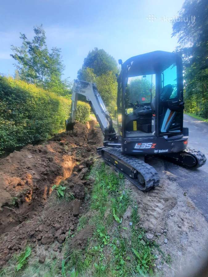 Mini ekskavatoriaus 3.5t.nuoma 35eurai Vilnius - nuotraukos Nr. 3