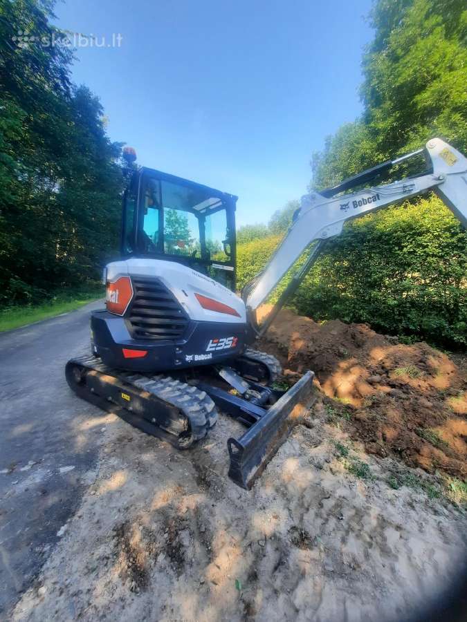 Mini ekskavatoriaus 3.5t.nuoma 35eurai Vilnius - nuotraukos Nr. 4