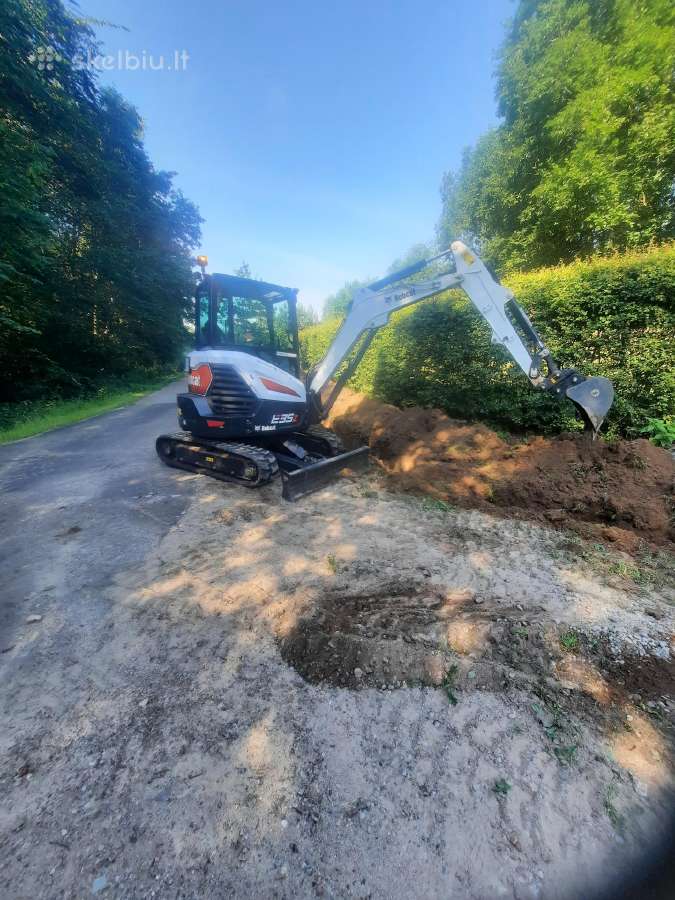 Mini ekskavatoriaus 3.5t.nuoma 35eurai Vilnius - nuotraukos Nr. 6