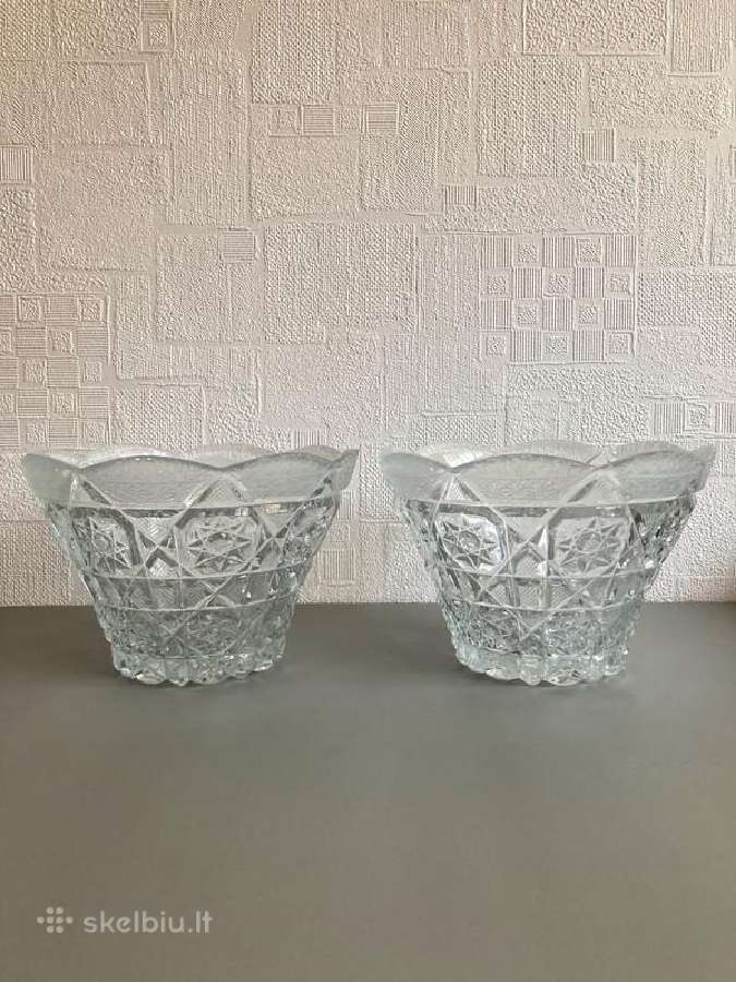 2 Vintažinė Krišolinė Salotine Saldainine - nuotraukos Nr. 4