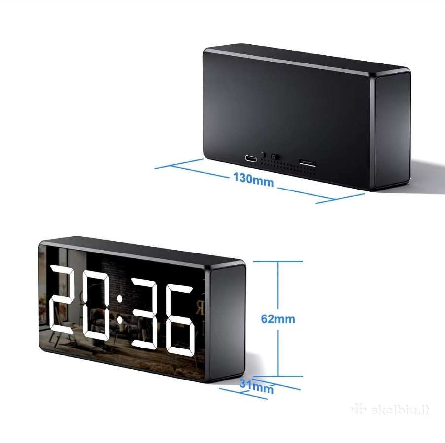 4k WiFi slapta kamera - laikrodis - nuotraukos Nr. 3