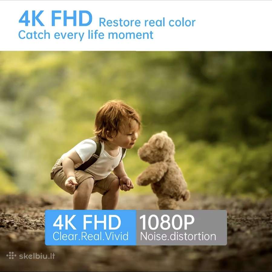 Laikrodis su paslėpta 4k WiFi kamera - nuotraukos Nr. 6