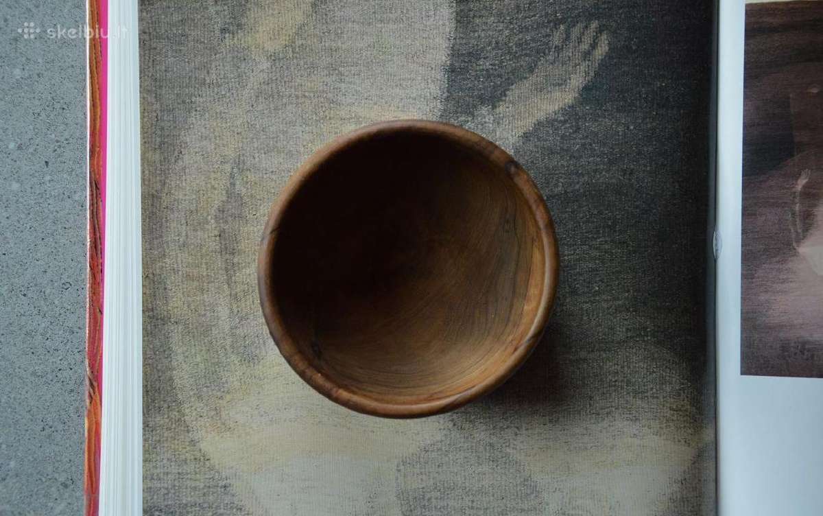 Vintage Mid Century medžio dubuo