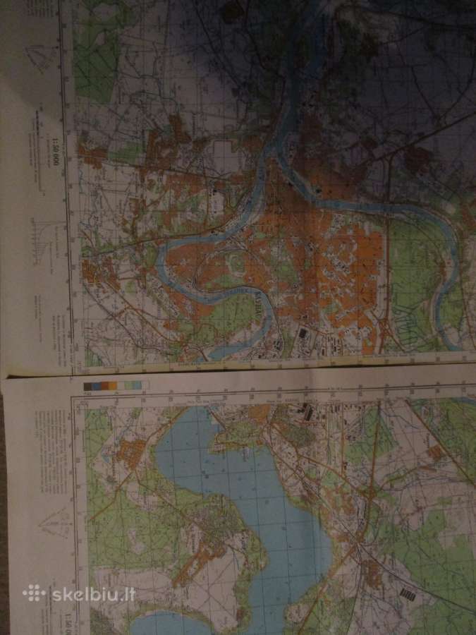 Kauno ir Karmėlavos topografiniai žemėlapiai - nuotraukos Nr. 2