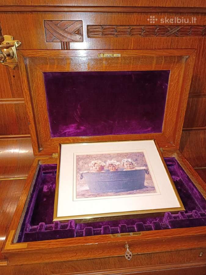2 vnt. Vonios kambariui paveikslai žalvariniu rėmu - nuotraukos Nr. 3