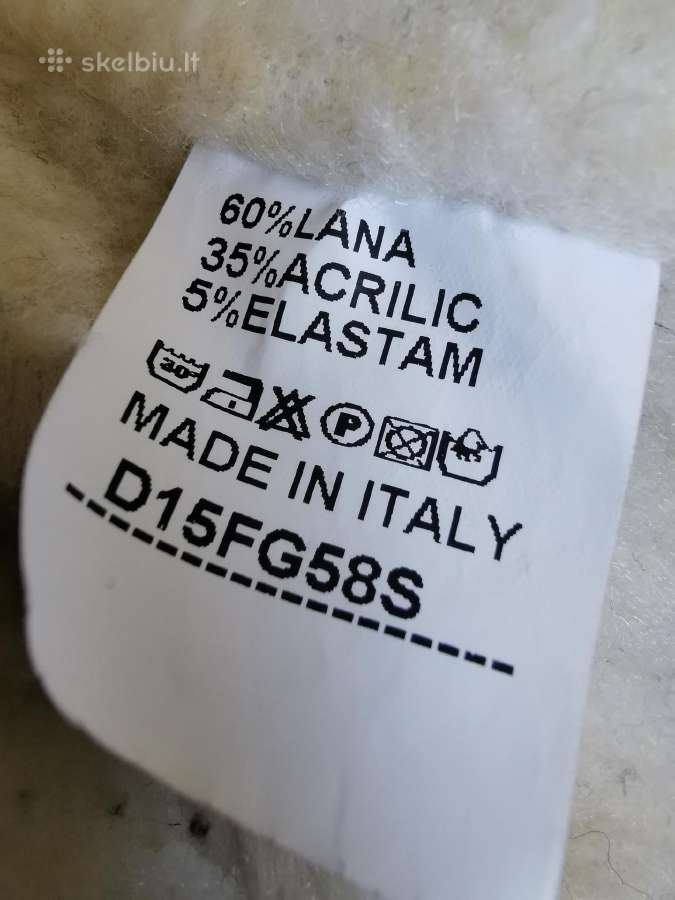 Made in Italy vilnos megztinis su gobtuvu S/m dyd. - nuotraukos Nr. 5