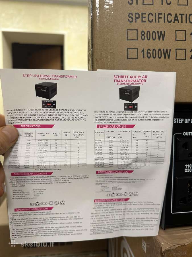 Volt Polskaelektros itampos stabilizatorius 5000va - nuotraukos Nr. 12