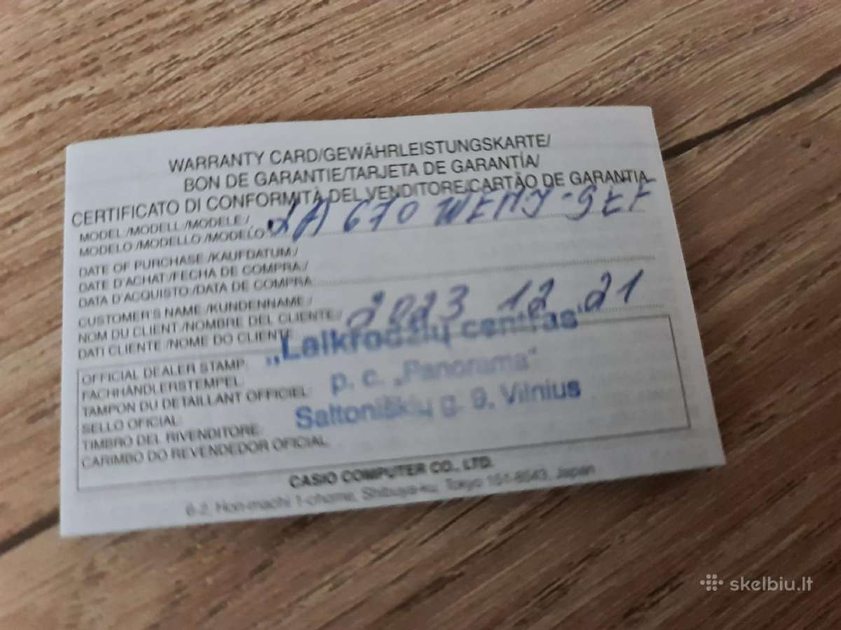 Casio vintage laikrodis - nuotraukos Nr. 4