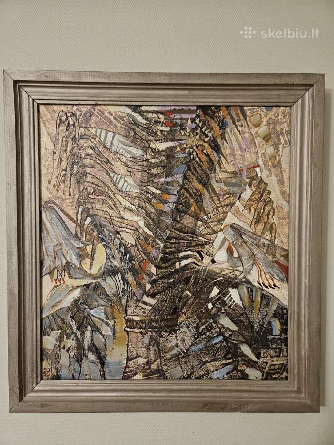 S. Drebickaitė "Paparčiai" 40 x 40 aliejus, drobė. - nuotraukos Nr. 2