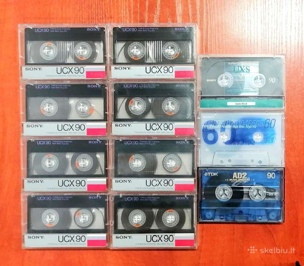 Naudotos audio kasetės