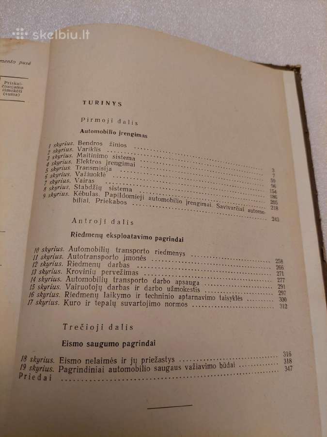 Automobilis. Trečios klasės vairuotojo vadovėlis - nuotraukos Nr. 7