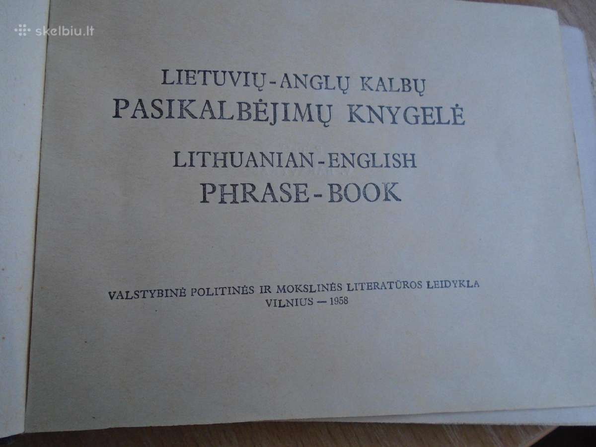 Lietuvių-anglų kalbų pasikalbėjimų knygelė - nuotraukos Nr. 2