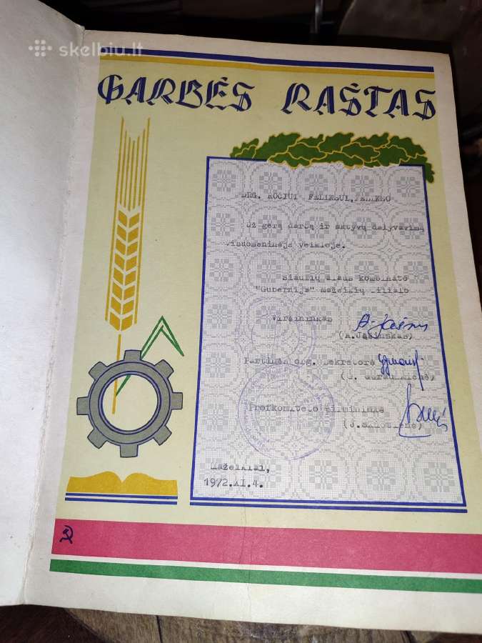 Seni bravaro garbės raštai - nuotraukos Nr. 7