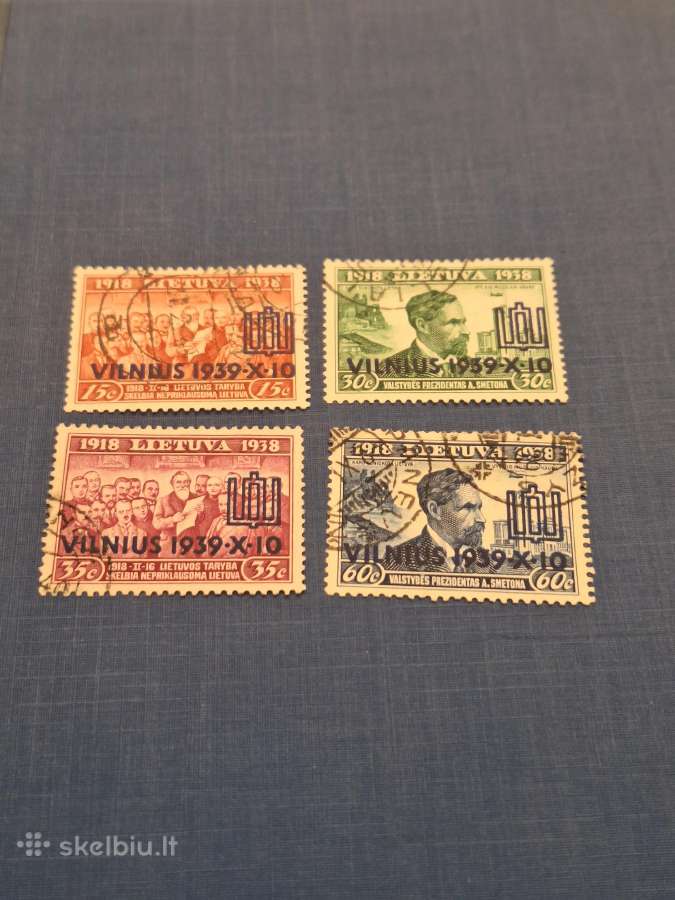 Lietuva 1939 m. Nepriklausoma Lietuva, antspauduot