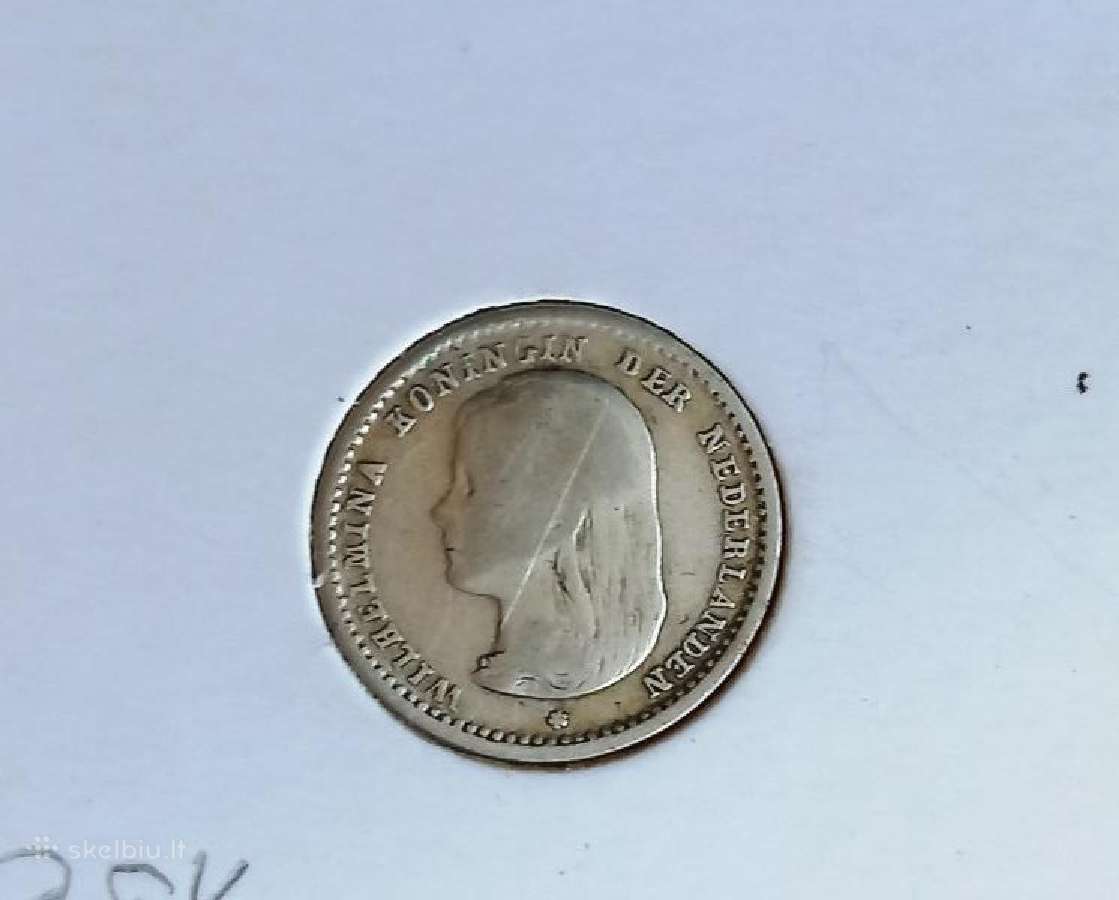 Nyderlandai 1892 10 cent (sidabras)