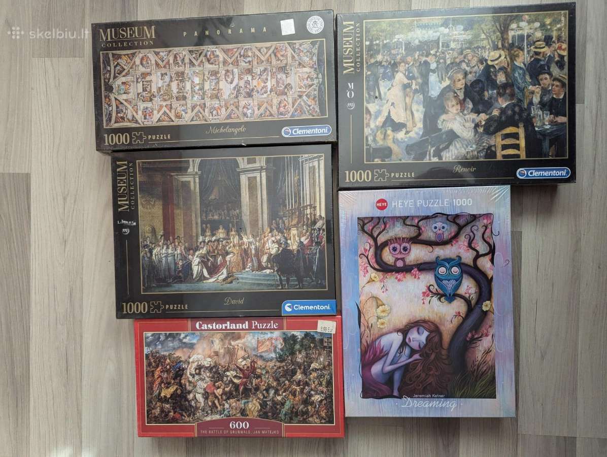 Parduodu dėliones puzzle (naujos)
