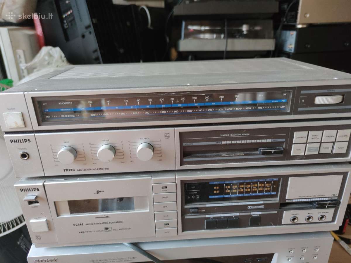 Parduodu resiveri Philips su kasetine decca. - nuotraukos Nr. 2