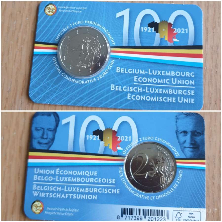 2 eurų Bu proginės monetos kortelėse - nuotraukos Nr. 2