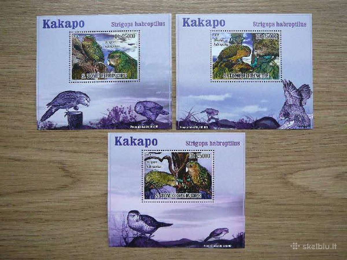 Papugos Pauksciai S. Tome 2009 svarus st292