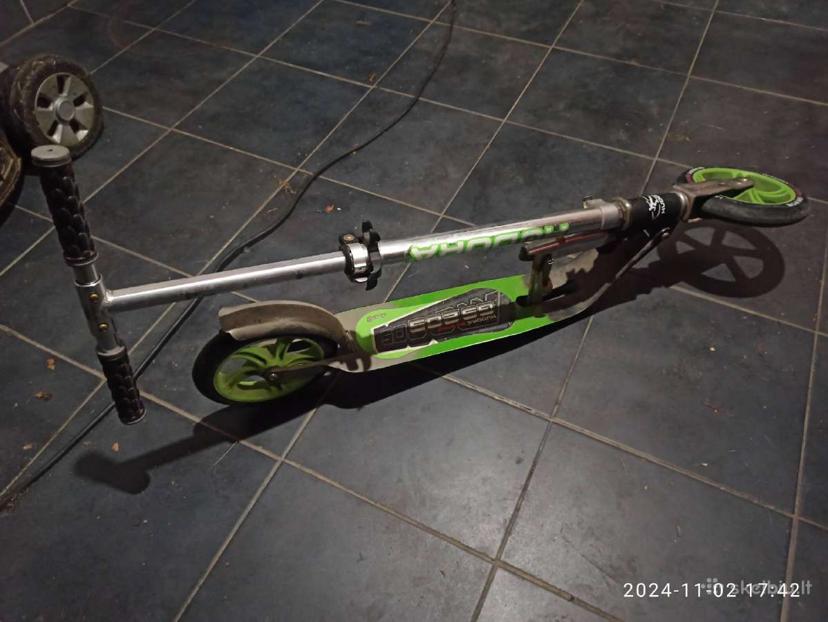 Vaikiškas paspirtukas Hudora Bigwheel Gs 205 Green