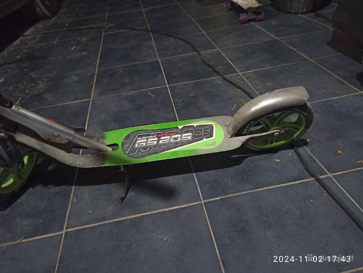Vaikiškas paspirtukas Hudora Bigwheel Gs 205 Green - nuotraukos Nr. 3