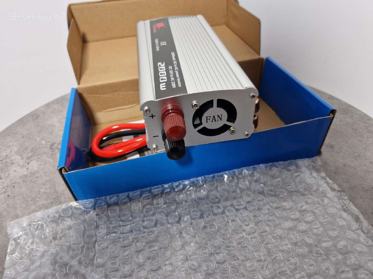 Naujas 2000w inverteris iš 12v į 220v - nuotraukos Nr. 2
