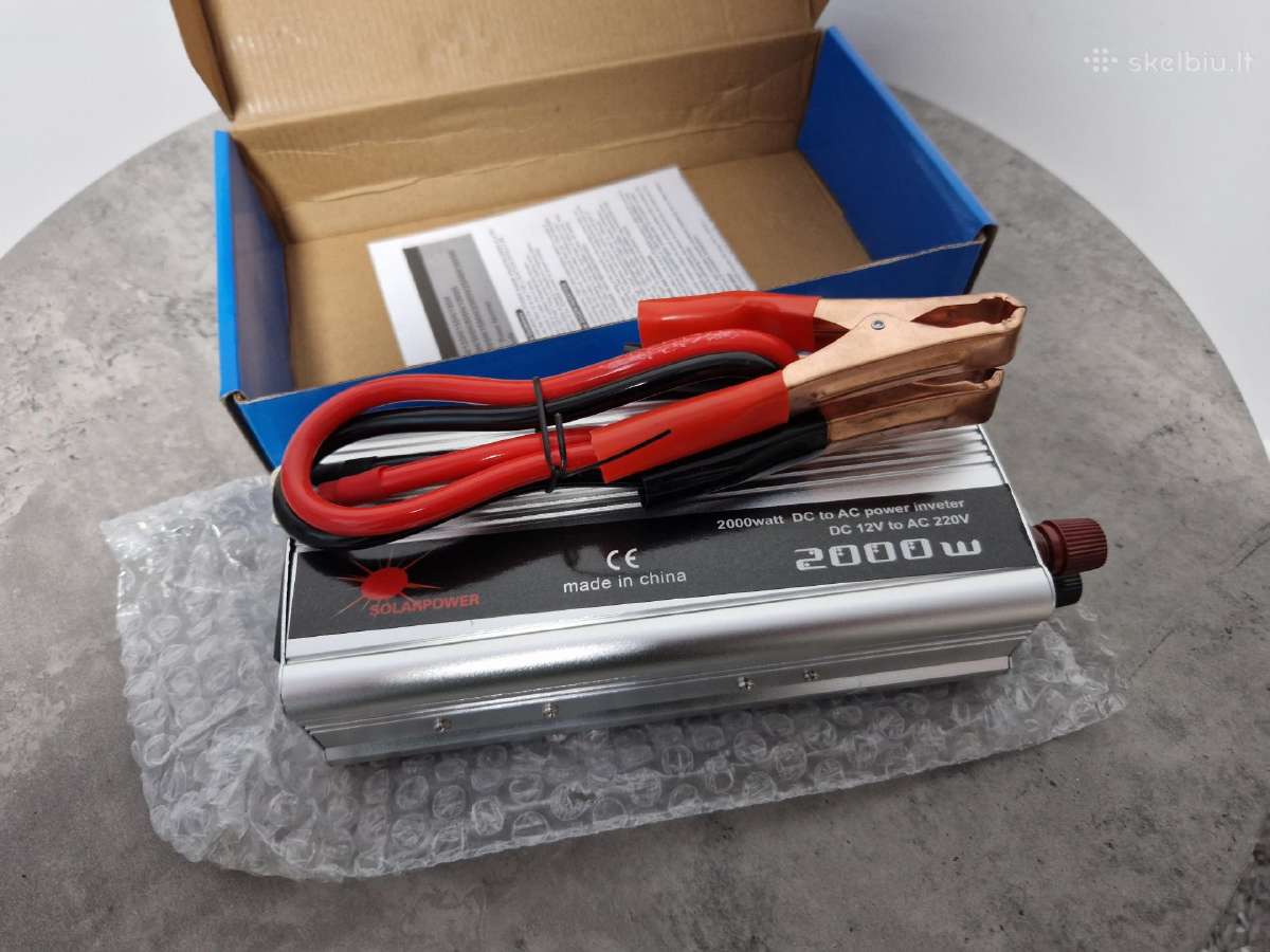 Naujas 2000w inverteris iš 12v į 220v - nuotraukos Nr. 3