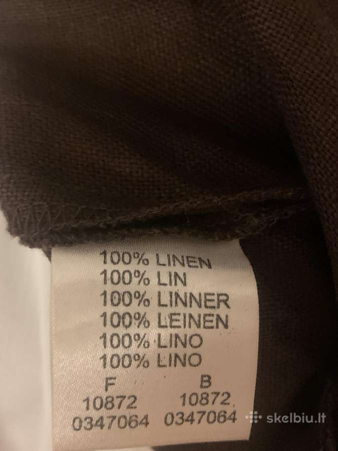 100% lino šokolado spalvos švarkelis, 40/12 dydis - nuotraukos Nr. 7