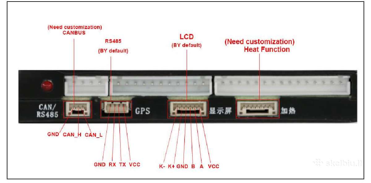 Jkbms plokštė 300a B2a8s30p 3s-8s +3.2 LCD - nuotraukos Nr. 9