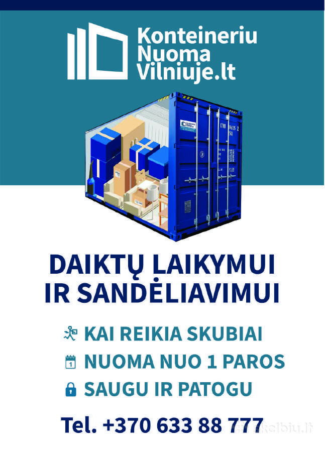 Sandėliavimo konteinerių nuoma Vilniuje - nuotraukos Nr. 12