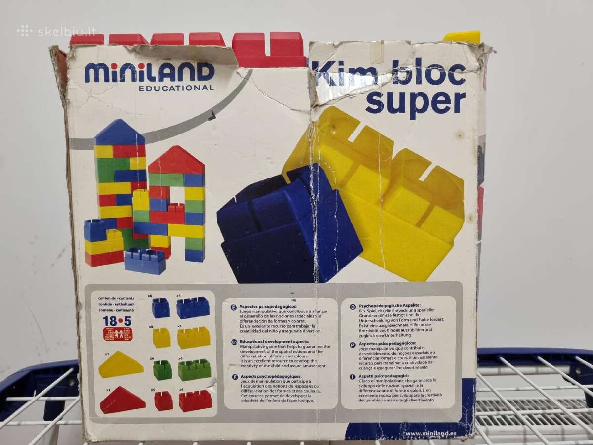 Miniland blokeliai vaikiški. - nuotraukos Nr. 2