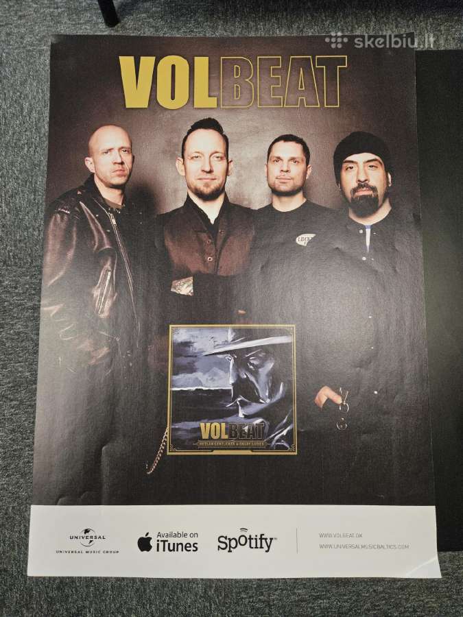 Grupės Volbeat plakatas 42 x 59 cm