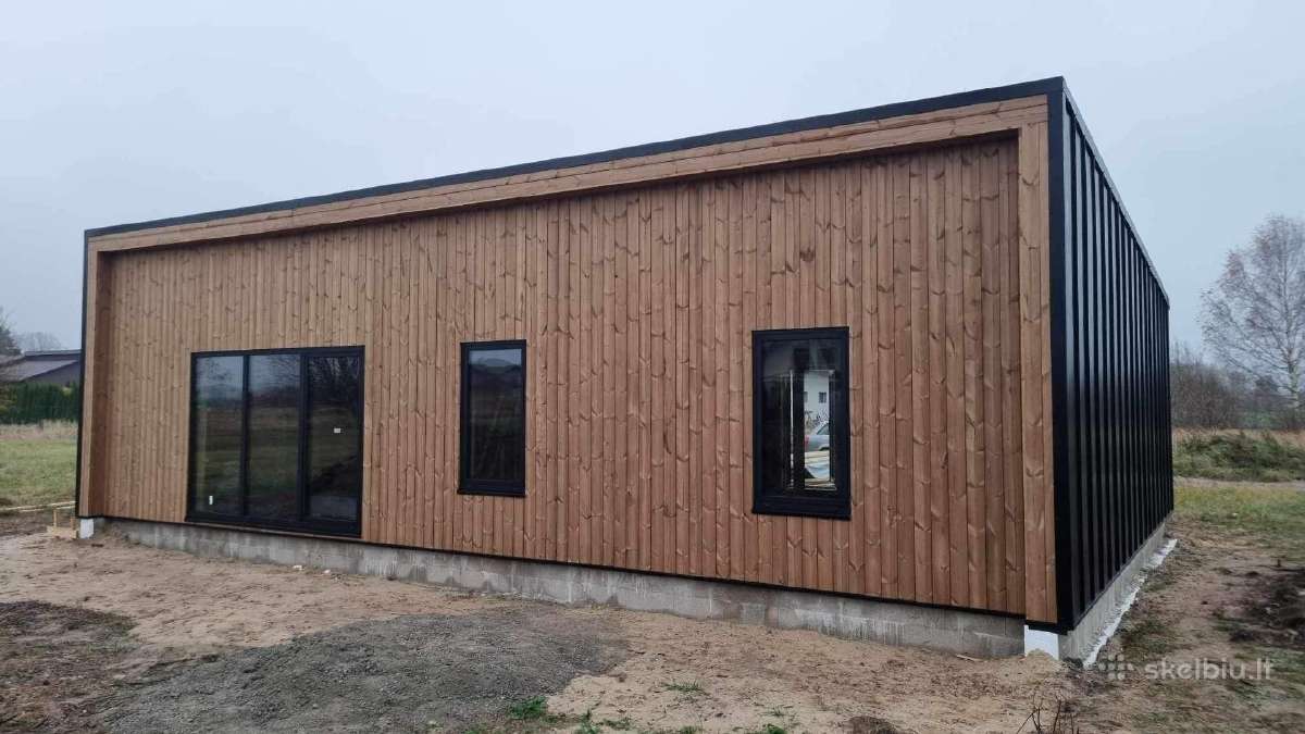 50,80 ir 120m2 namas su pamatais. 32.000 su PVM! - nuotraukos Nr. 16