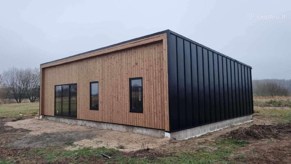 50,80 ir 120m2 namas su pamatais. 32.000 su PVM! - nuotraukos Nr. 13