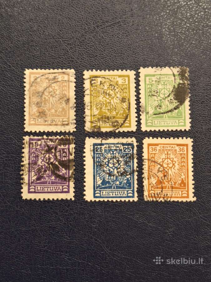 Lietuva 1923 m. Standartukai1, antspauduoti