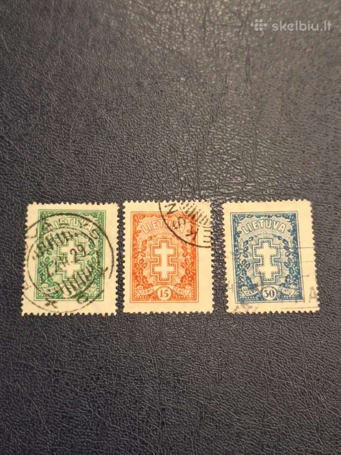 Lietuva 1929 m. Standartai, antspauduoti