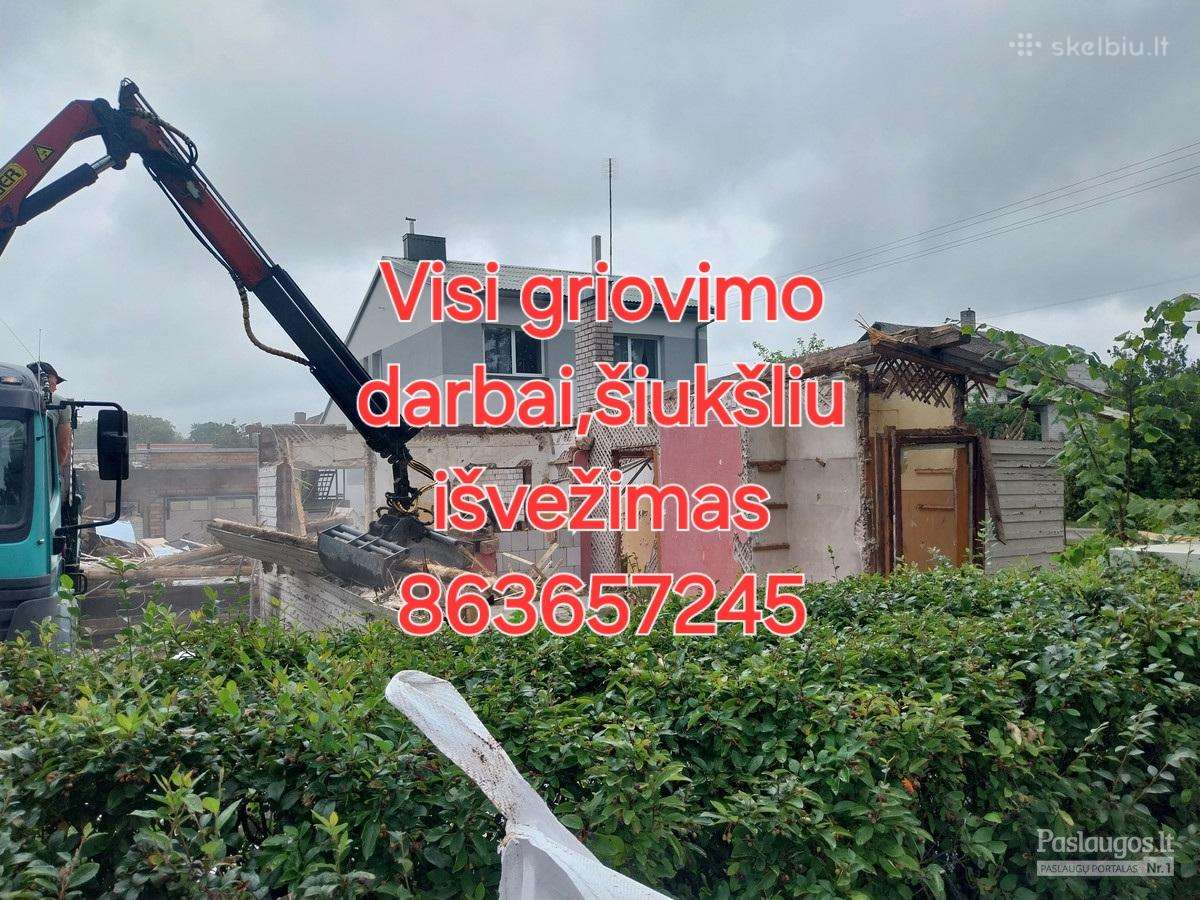 Visi griovimo darbai,šiukšliu išvežimas,išnesimas - nuotraukos Nr. 7