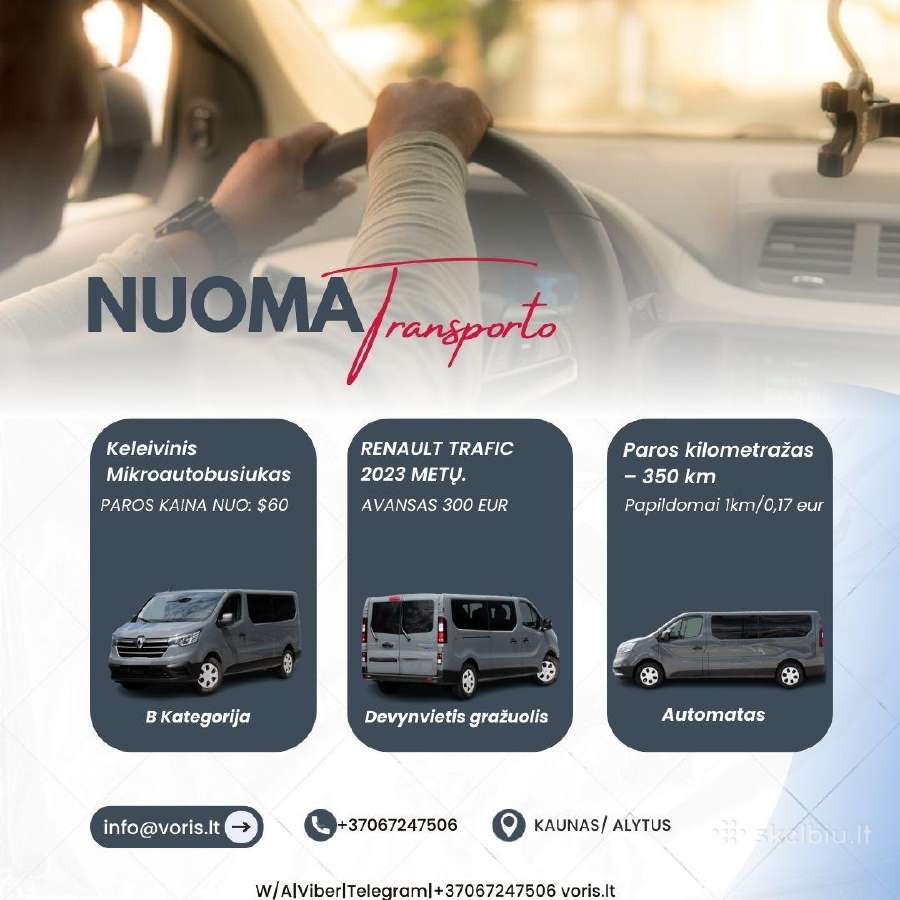 Nuoma Keleivinio mikroautobuso - nuotraukos Nr. 3