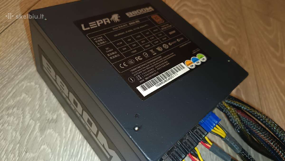 Psu 650w 800w - nuotraukos Nr. 3