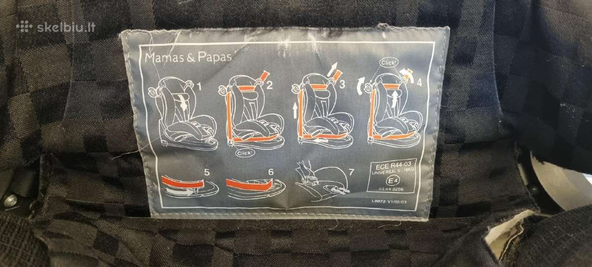 Mamas&papas autokedutė - nuotraukos Nr. 5
