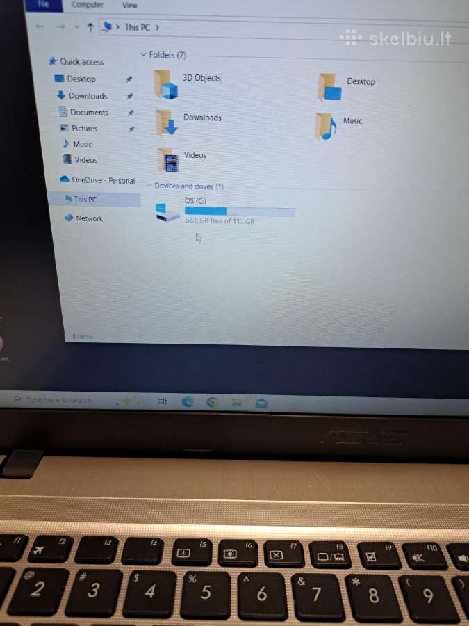 Asus Vivobook X540ua 120ssd 8gb RAM 15.6 full HD - nuotraukos Nr. 5