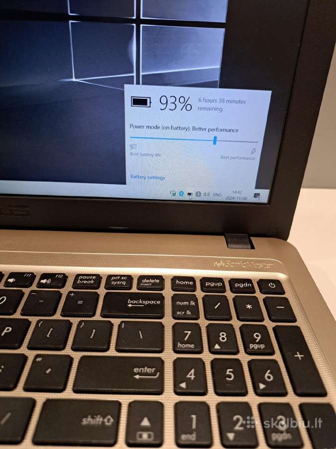 Asus Vivobook X540ua 120ssd 8gb RAM 15.6 full HD - nuotraukos Nr. 2