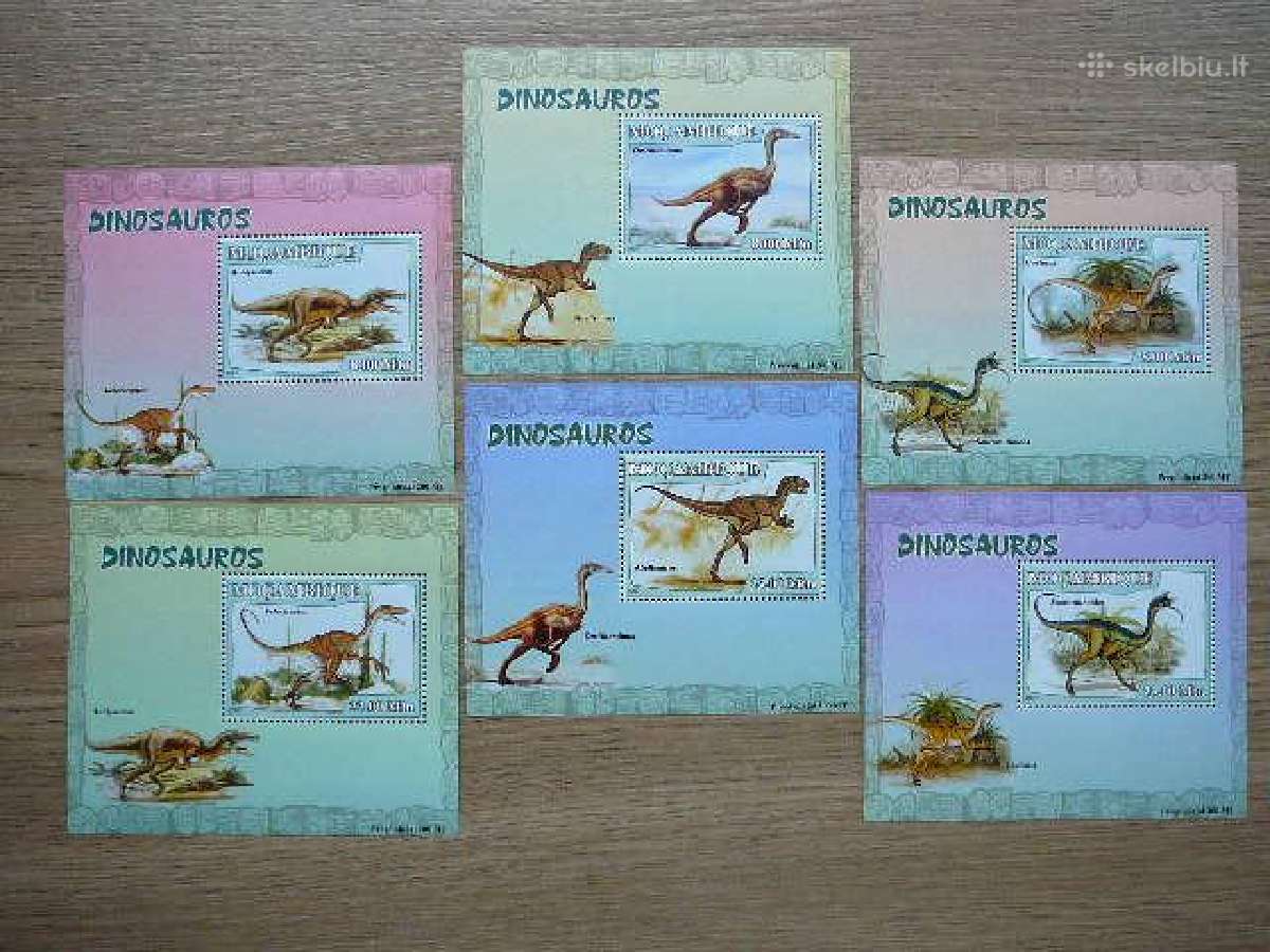 Dinozaurai Mozambikas 2007 svarus mb329
