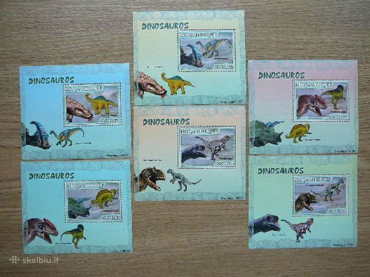 Dinozaurai Mozambikas 2007 svarus mb331